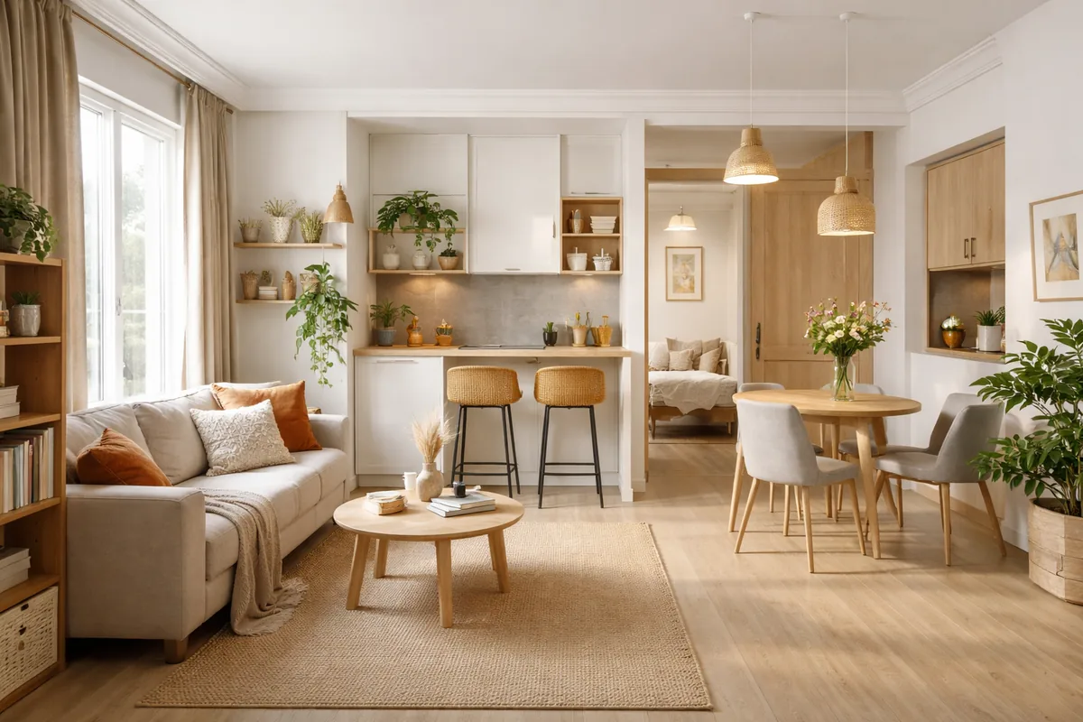 Comment optimiser l'espace dans un appartement de 50 m²